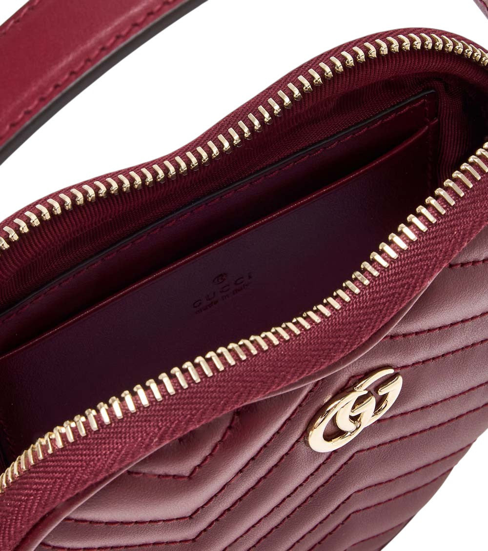 Red GG Marmont Mini Crossbody Bag 3