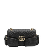 Black GG Marmont Medium Shoulder Bag 1