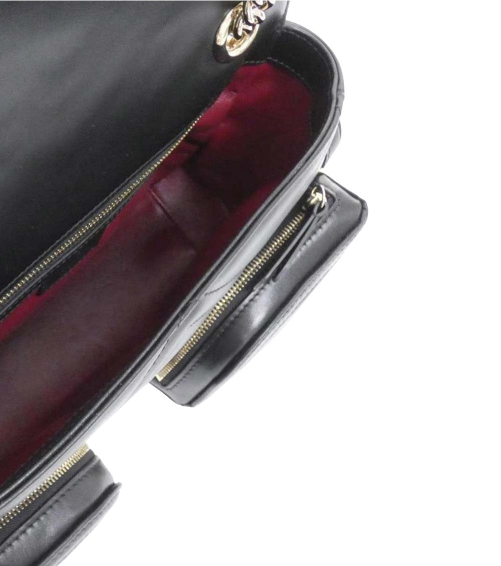Black GG Marmont Medium Shoulder Bag 3