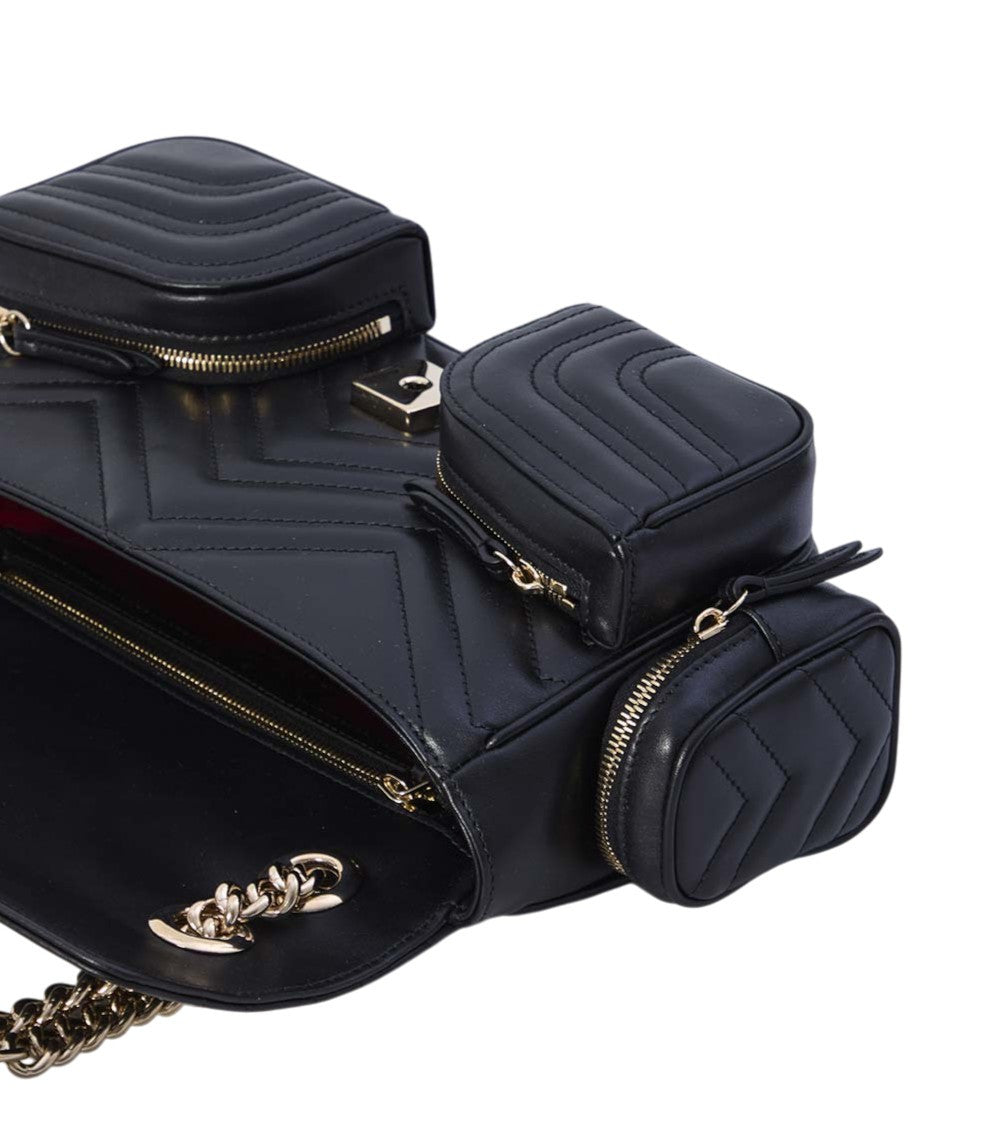 Black GG Marmont Medium Shoulder Bag 4