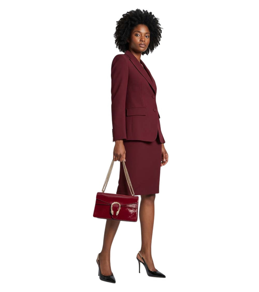 Maroon Dionysus Small Shoulder Bag 5
