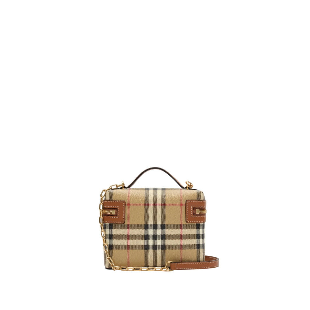 Beige Check Vanity Mini Crossbody Bag 2