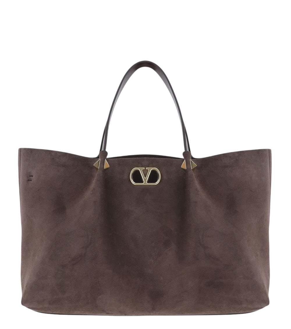 Brown Logo Large Tote 1