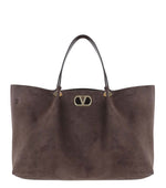 Brown Logo Large Tote 1