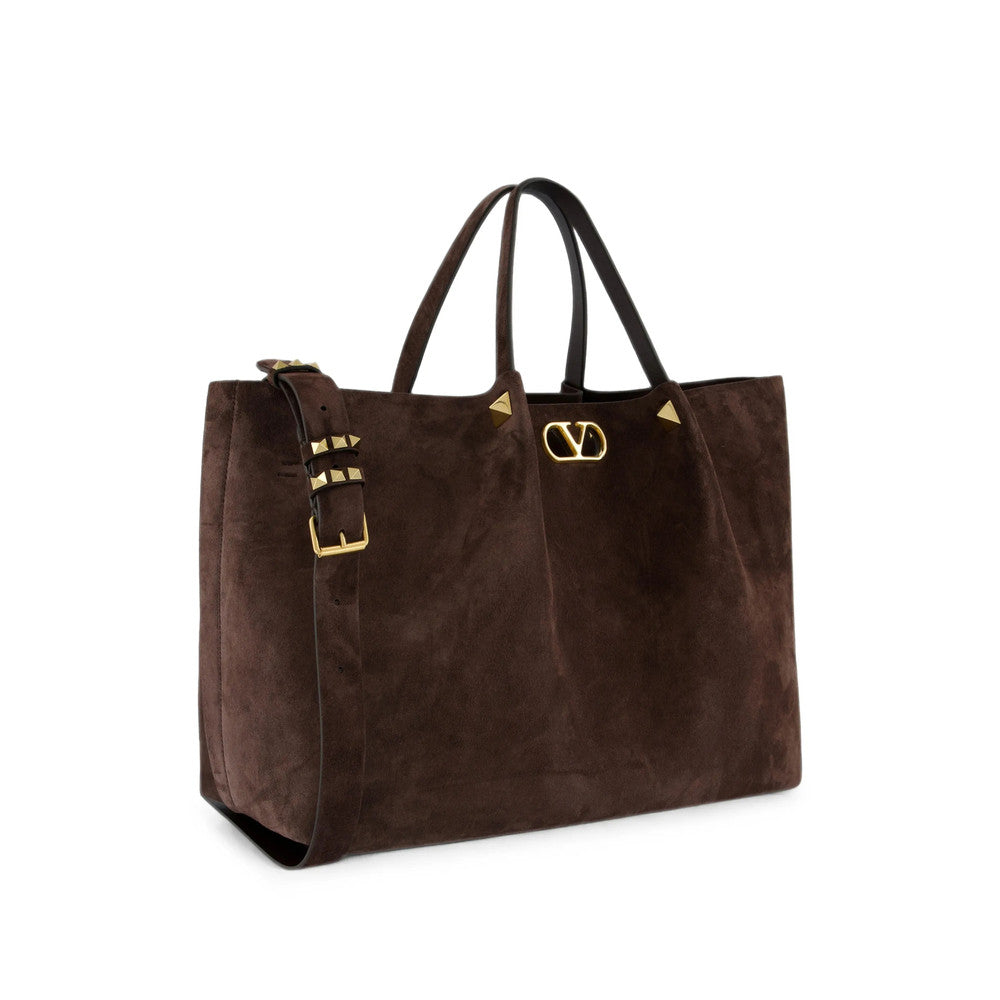 Brown Logo Large Tote 3