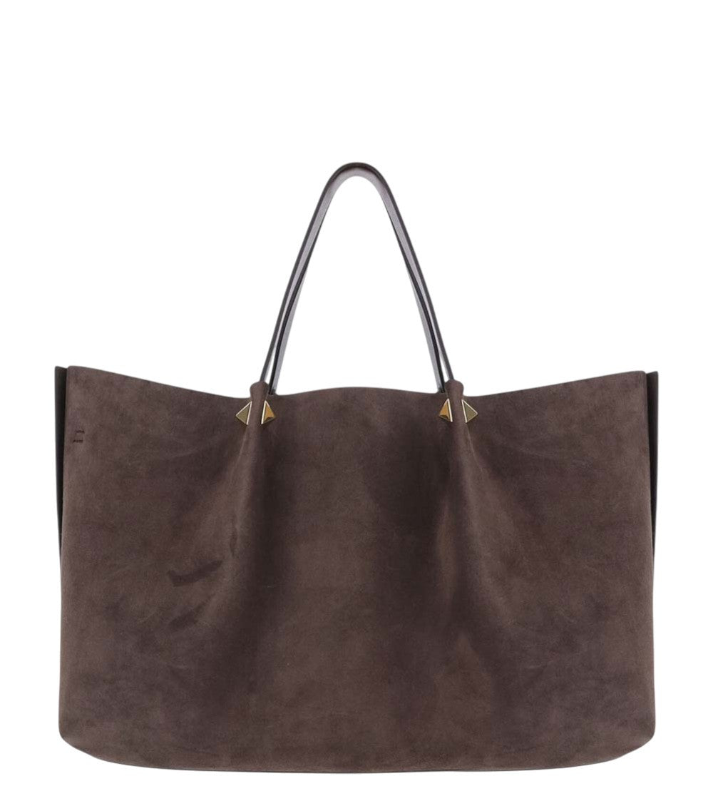 Brown Logo Large Tote 4