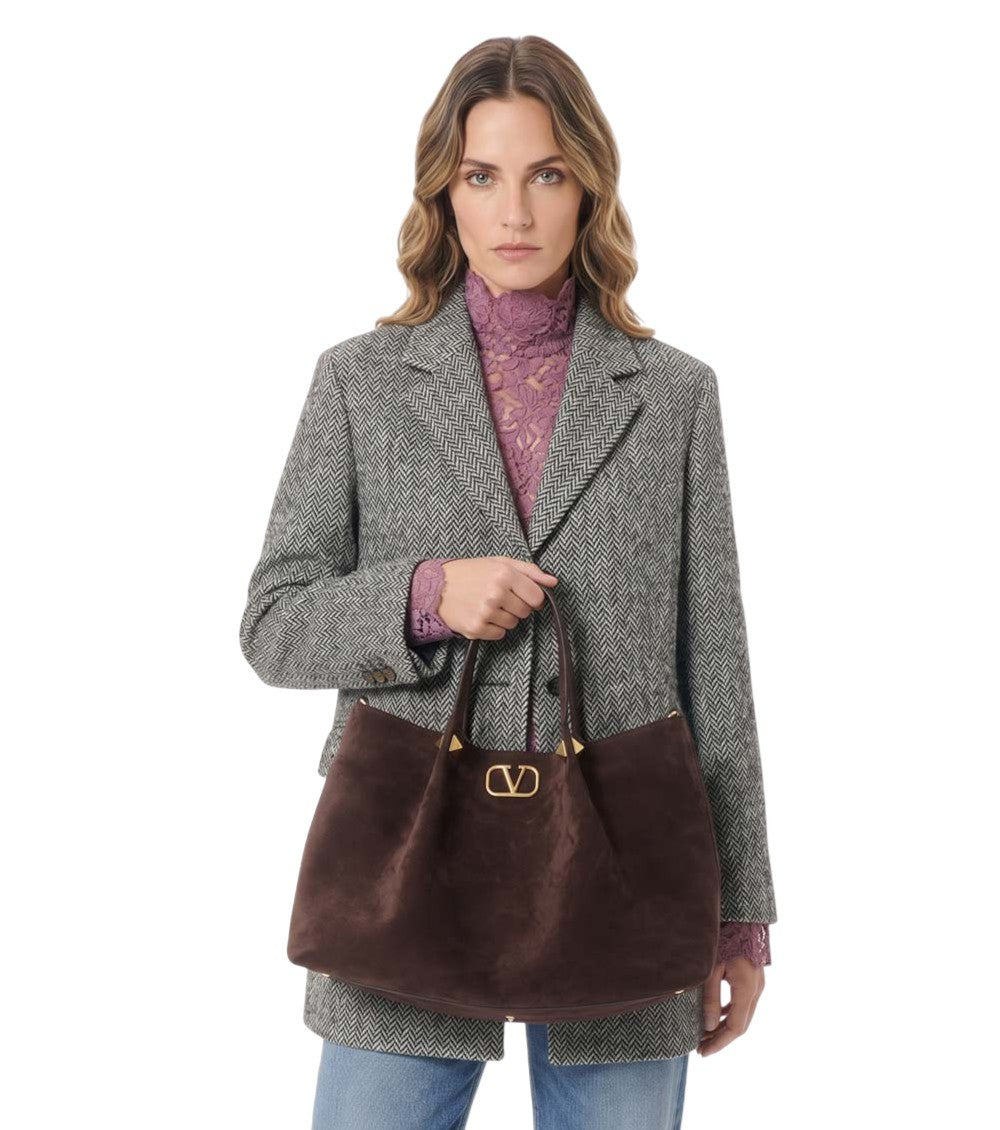 Brown Logo Large Tote 6