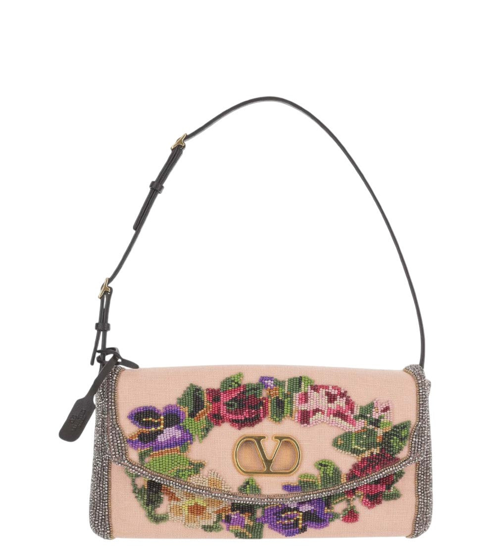 Light Pink DeVain Small Shoulder Bag 1