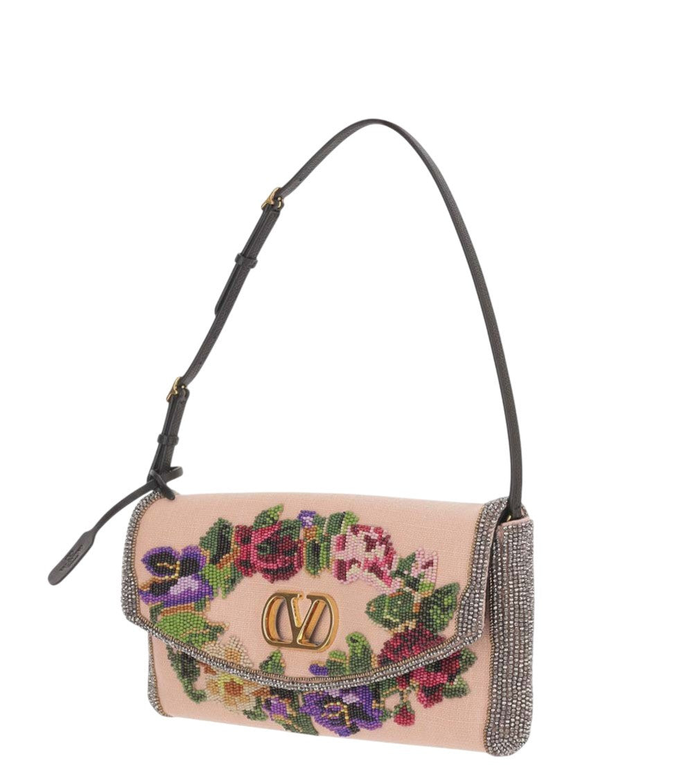 Light Pink DeVain Small Shoulder Bag 2