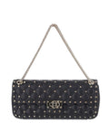 Black Rockstud Medium Shoulder Bag 1