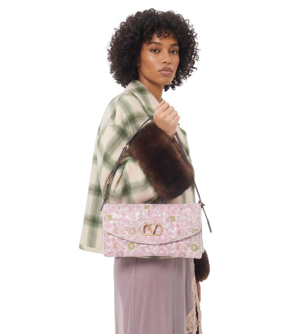 Pink DeVain Small Shoulder Bag 6