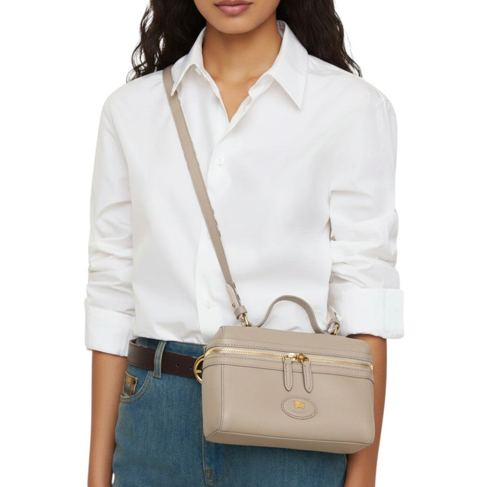Beige Bloomsbury Vanity Mini Crossbody Bag 4