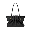 Black Soft Medium Shoulder Bag 1
