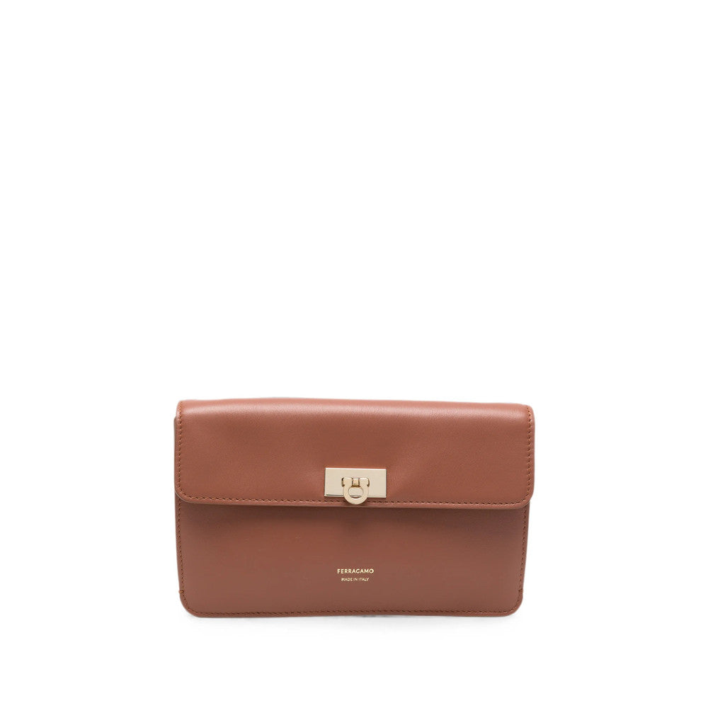 Brown Gancini Mini Crossbody Bag 1