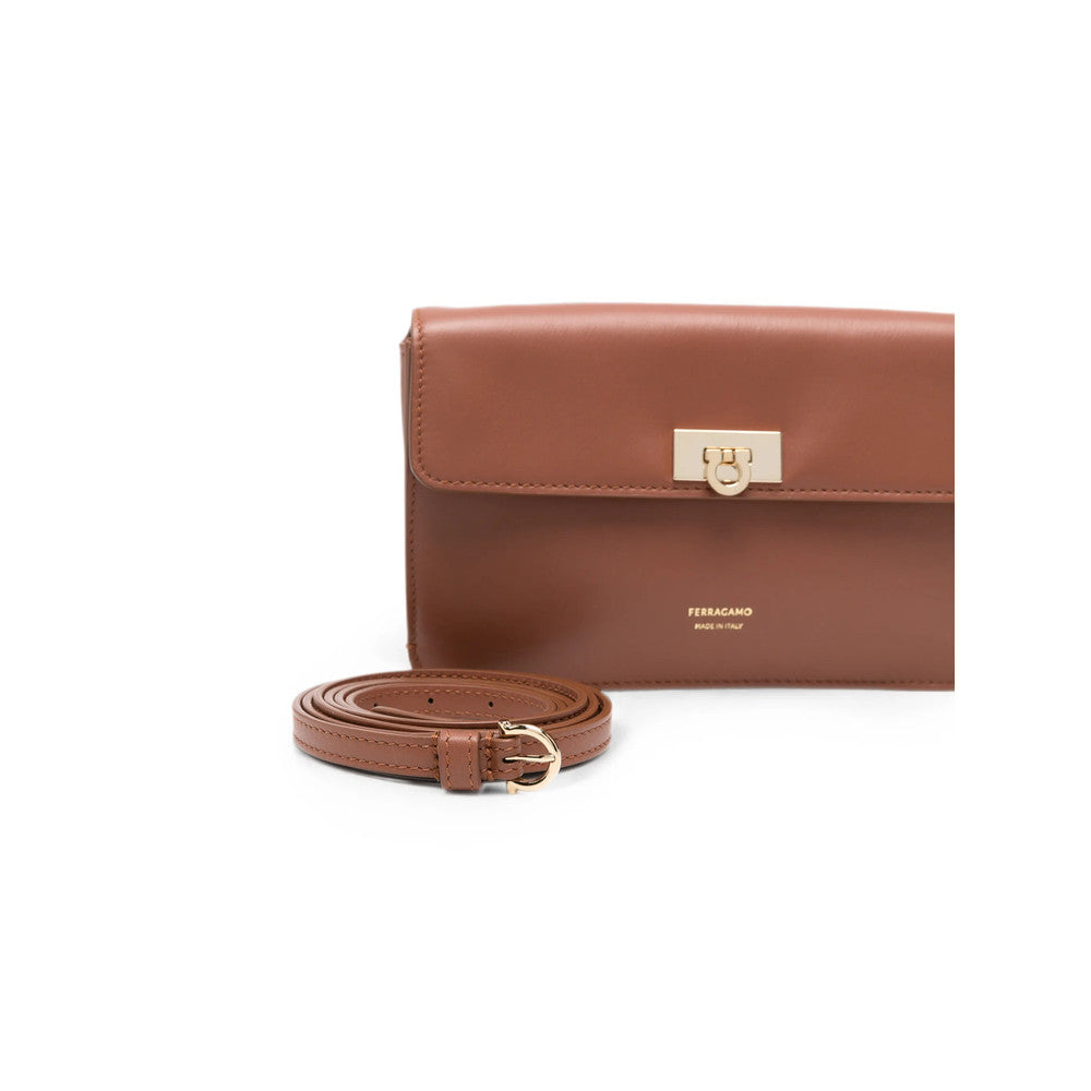 Brown Gancini Mini Crossbody Bag 4