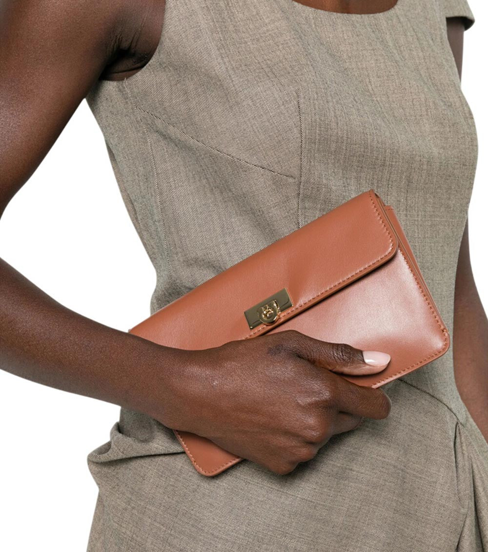 Brown Gancini Mini Crossbody Bag 5