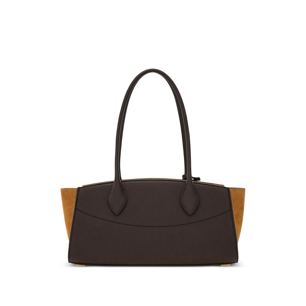 Brown Studio Soft Medium Shoulder Bag 2