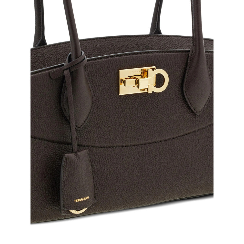 Brown Studio Soft Medium Shoulder Bag 4