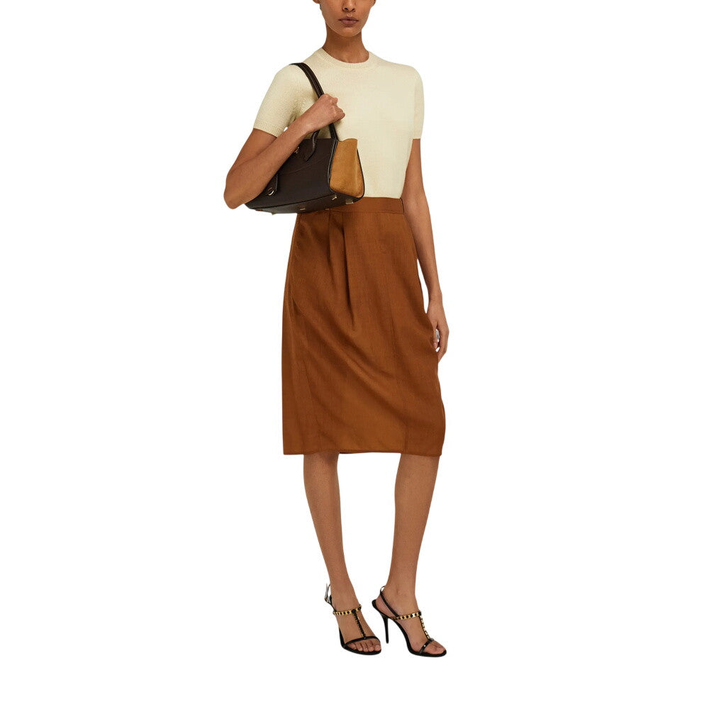 Brown Studio Soft Medium Shoulder Bag 6