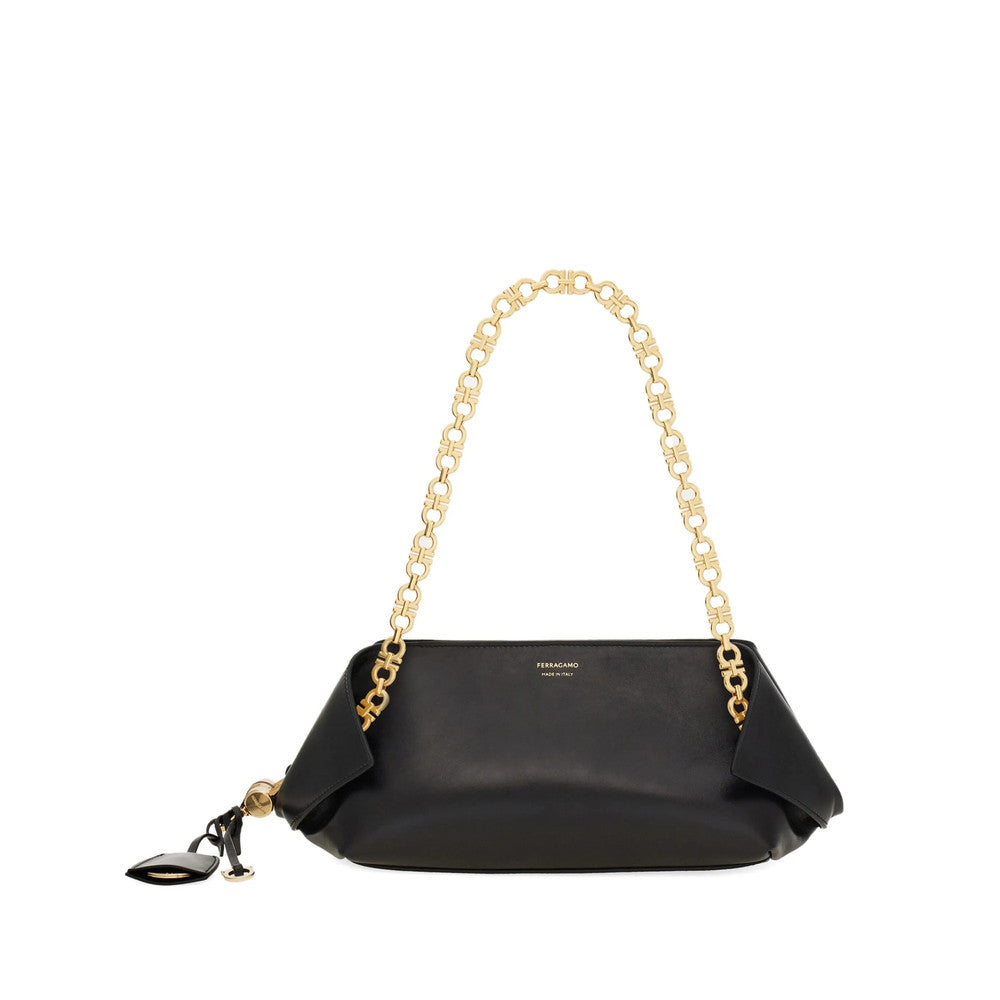 Black Gancini Small Shoulder Bag 1