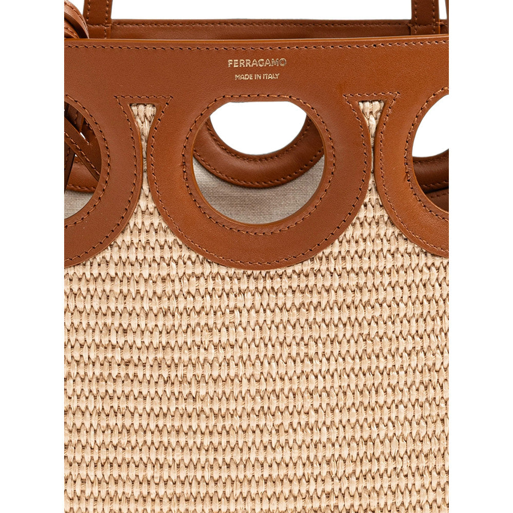 Natural Gancini Medium Tote 5