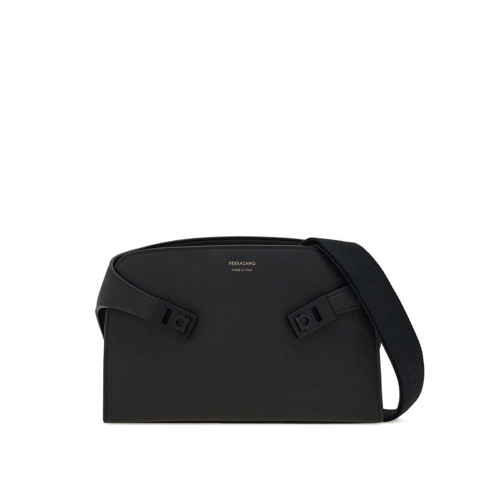 Black Gancio Medium Messenger Bag 1