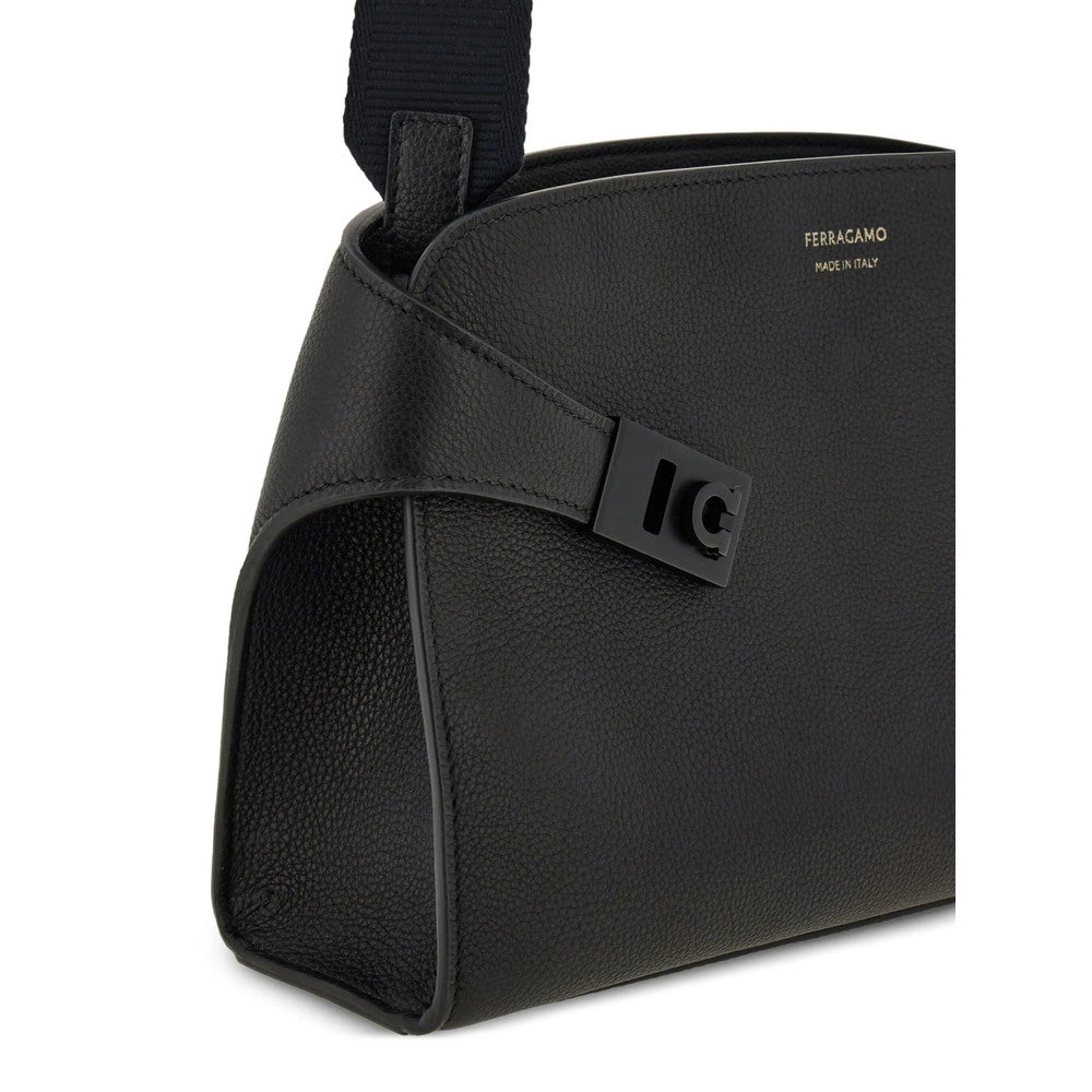 Black Gancio Medium Messenger Bag 4