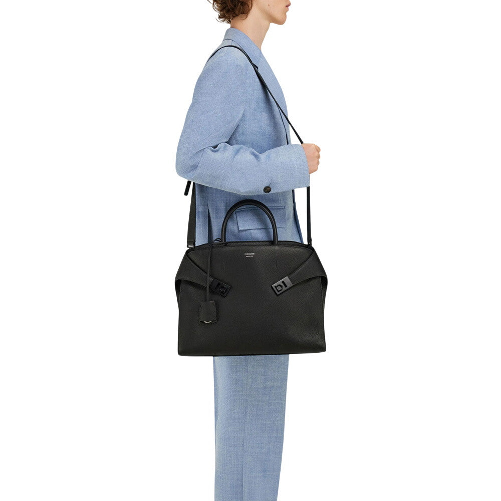 Black Hug Large Briefcase Bag 5