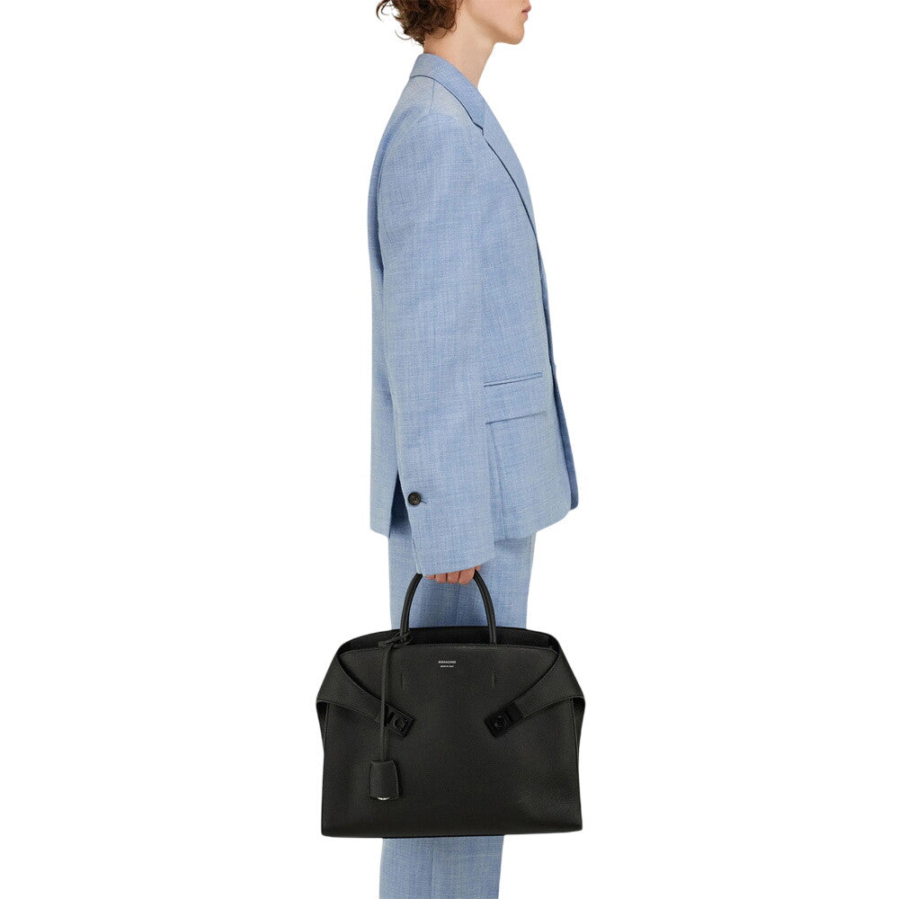 Black Hug Large Briefcase Bag 6