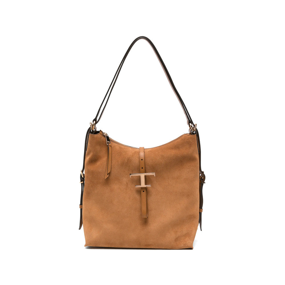 Brown T Timeless Small Shoulder Bag 1