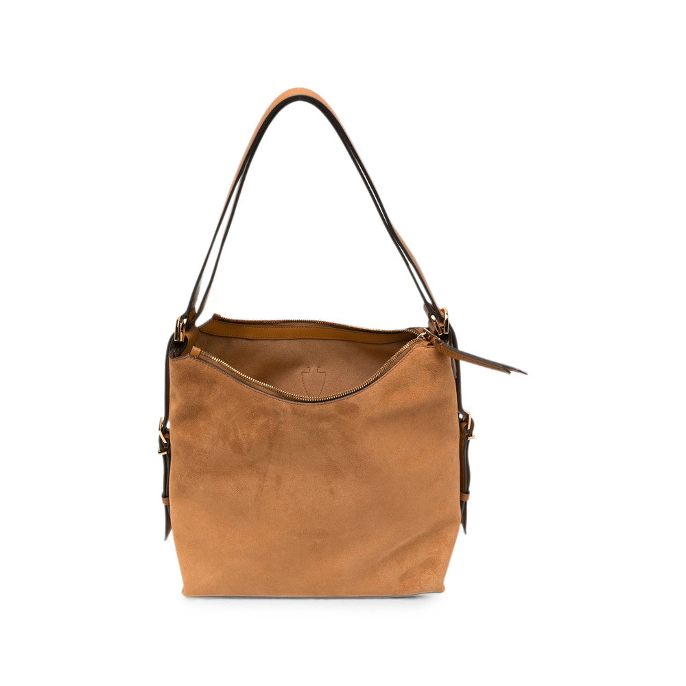 Brown T Timeless Small Shoulder Bag 3