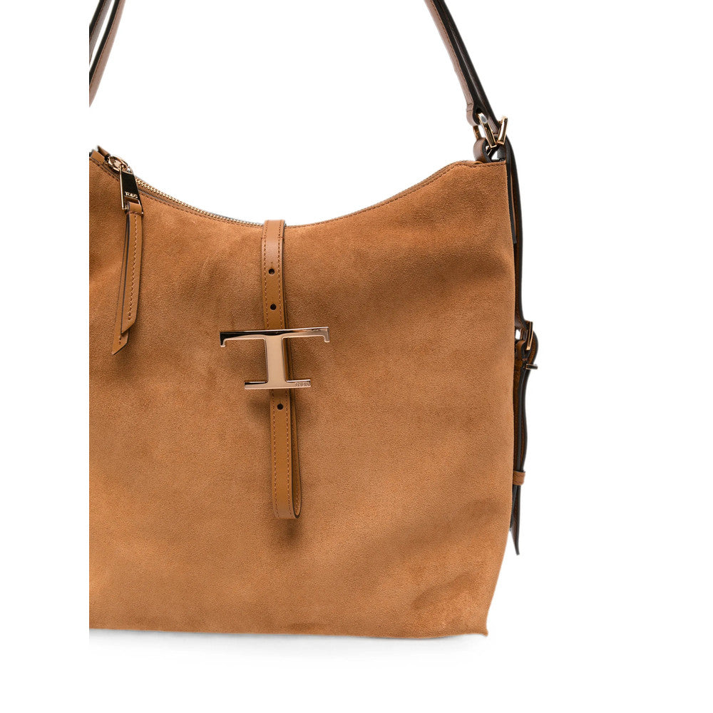 Brown T Timeless Small Shoulder Bag 4