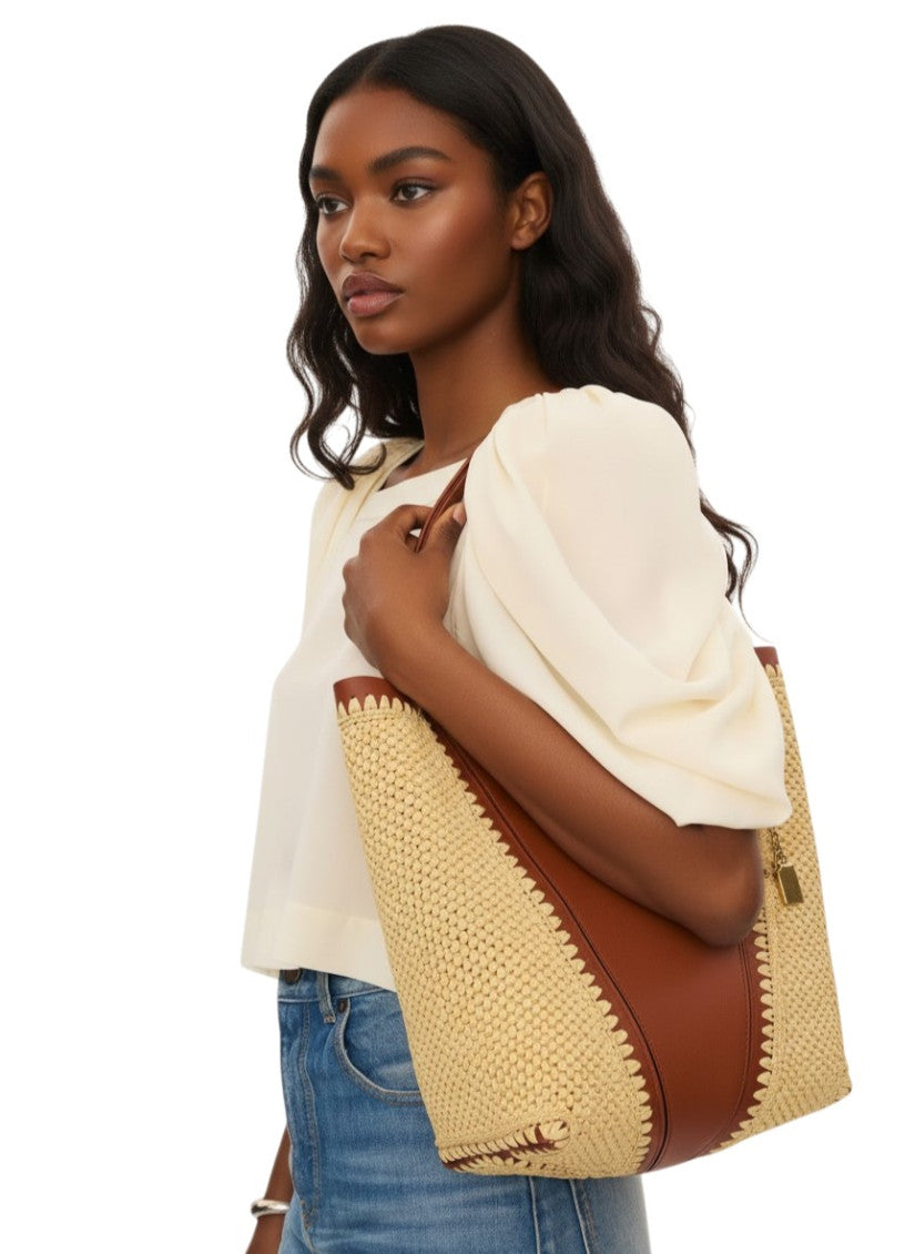 Natural Spin Medium Tote 6
