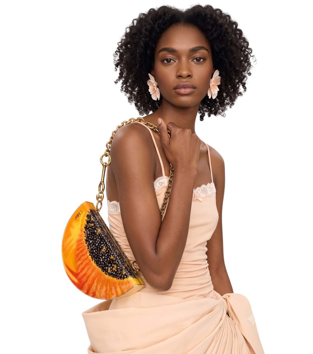 Multicolor Tropicus Papaya Small Shoulder Bag 4