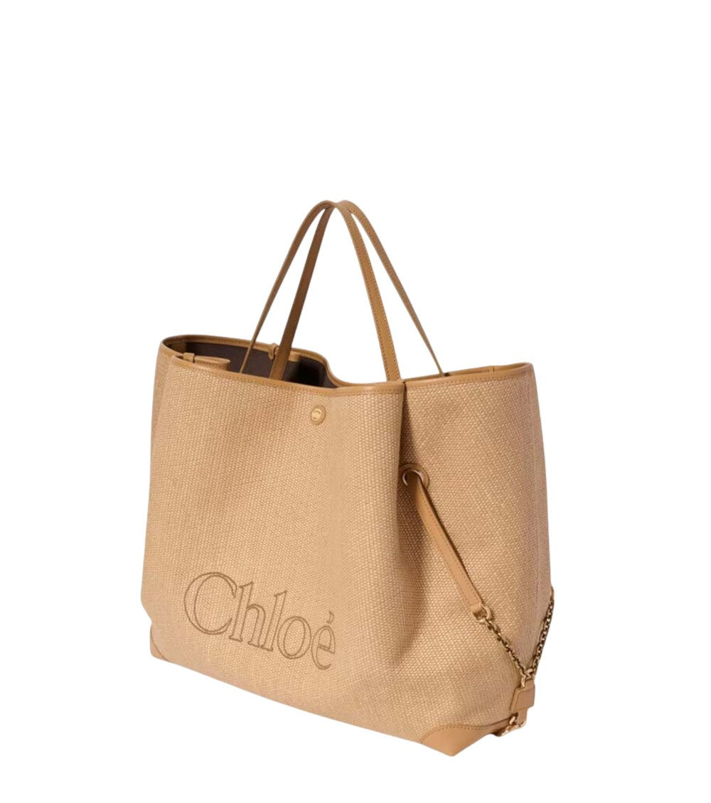 Beige Clover Large Tote 2