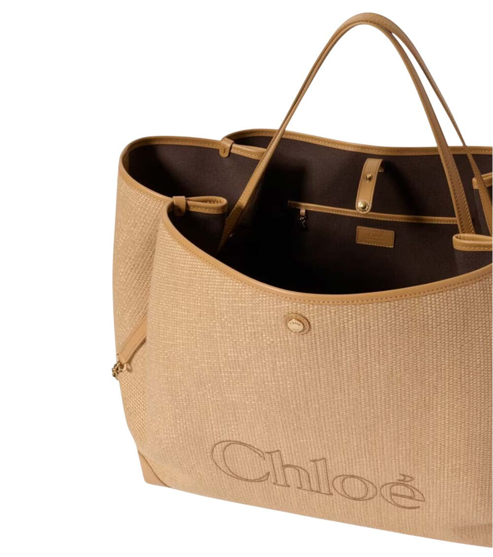 Beige Clover Large Tote 4