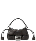 Black Baguette Soft Small Shoulder Bag 1