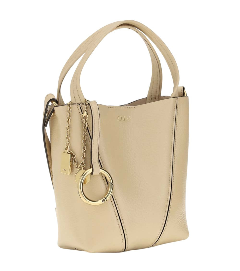 Beige Spin Small Tote 2