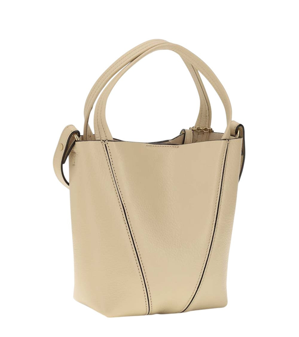 Beige Spin Small Tote 3