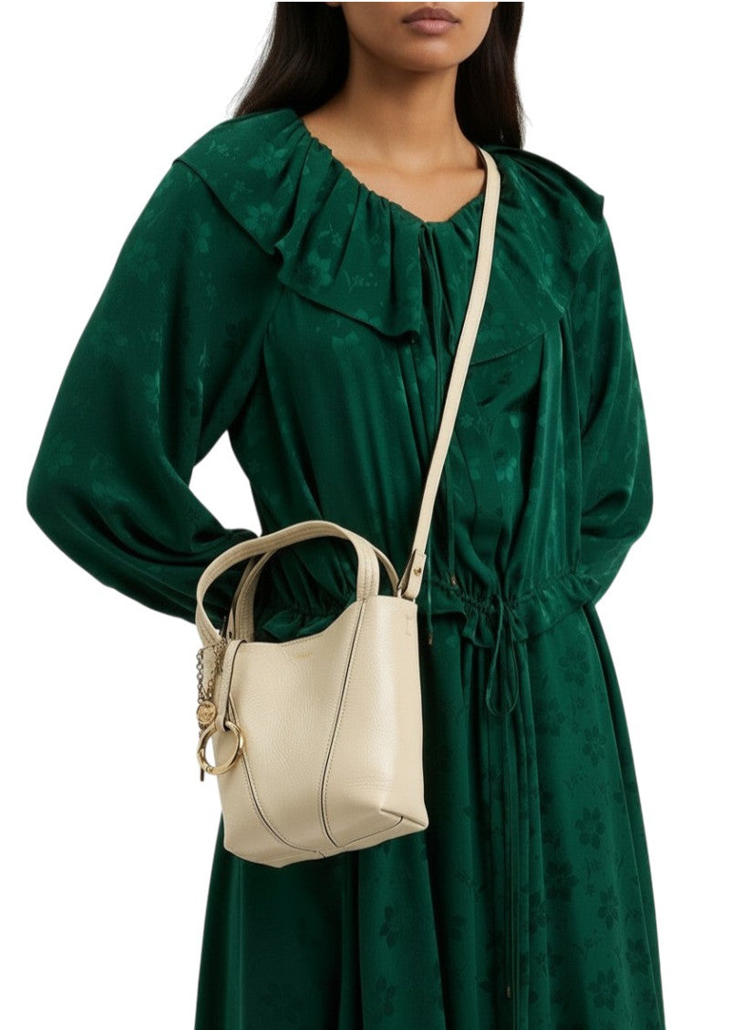 Beige Spin Small Tote 6