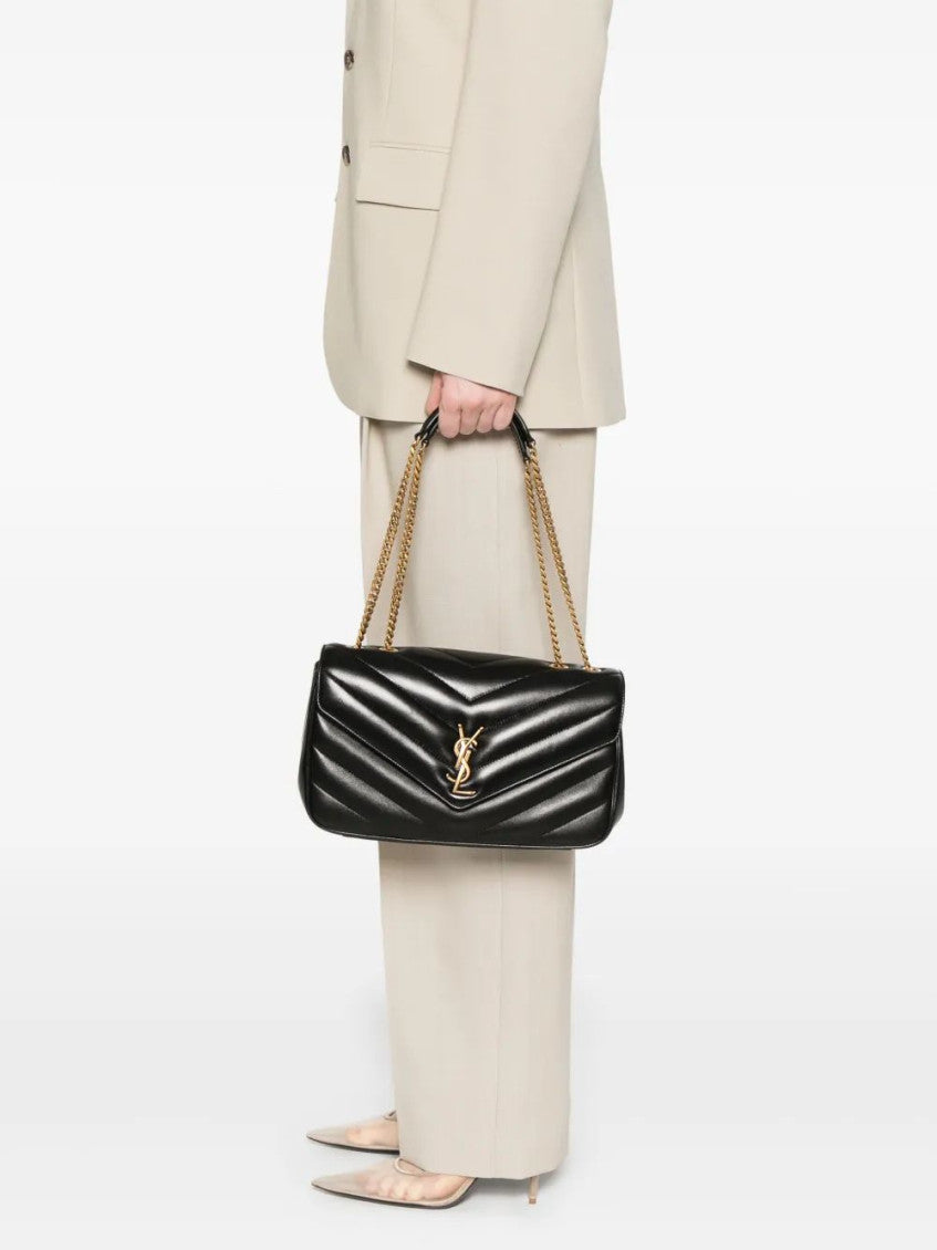 Black Loulou Medium Shoulder Bag 1