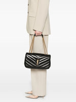 Black Loulou Medium Shoulder Bag 1