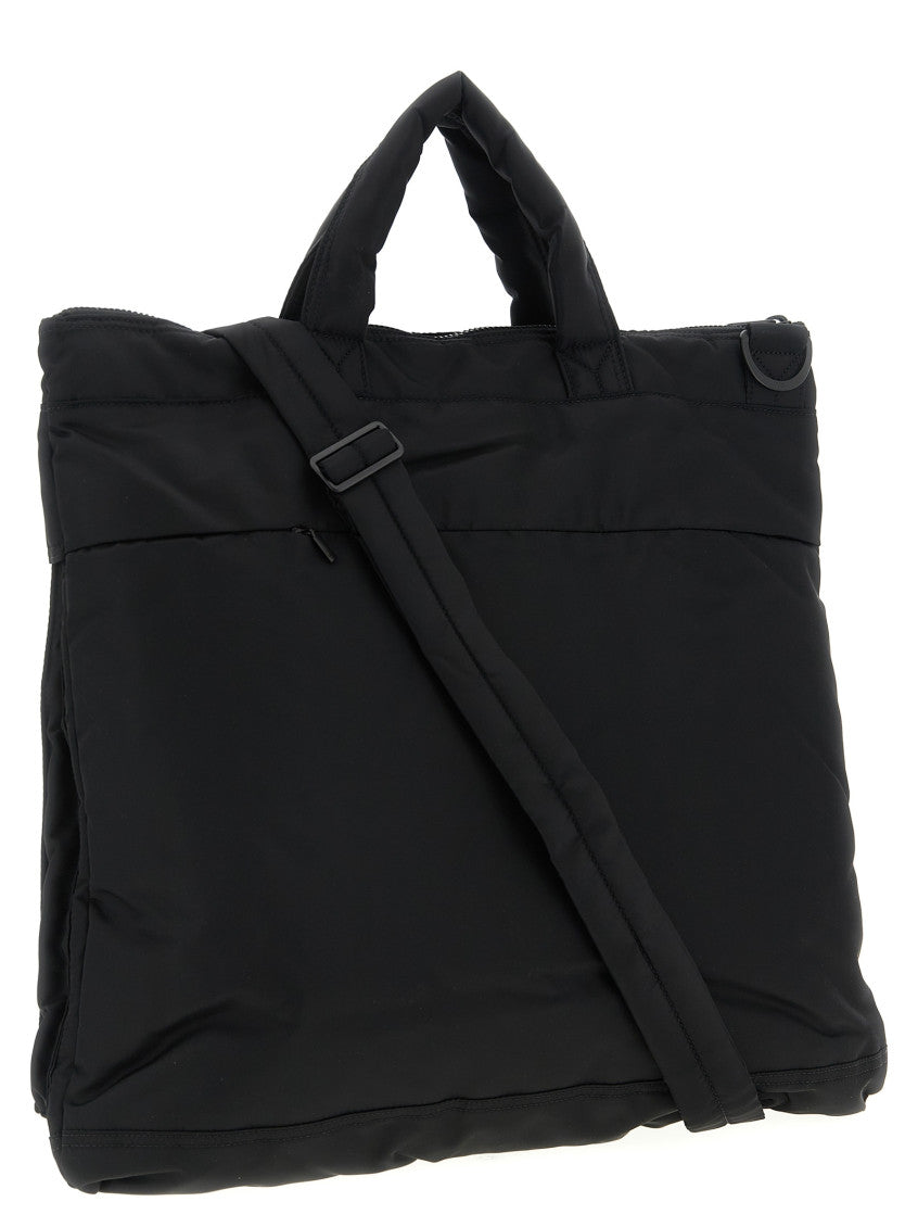 Black Padded 'Nbhd' Top Zip Tote 2