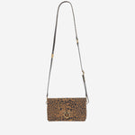 Leopard Print Logo Crossbody Bag 1