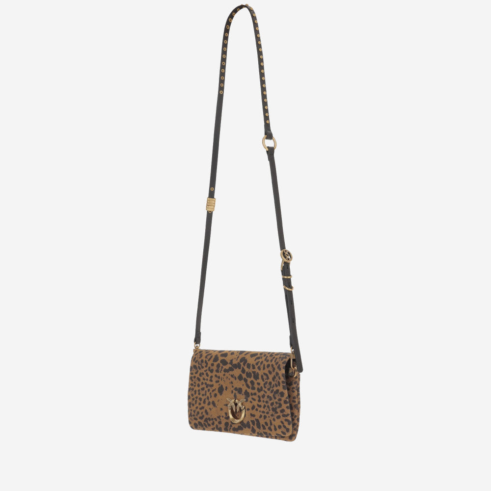 Leopard Print Logo Crossbody Bag 2