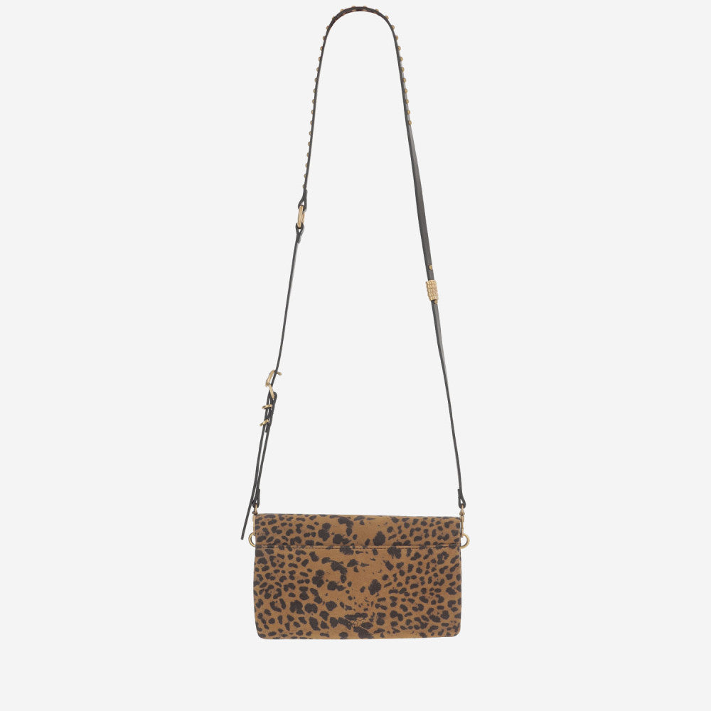 Leopard Print Logo Crossbody Bag 3