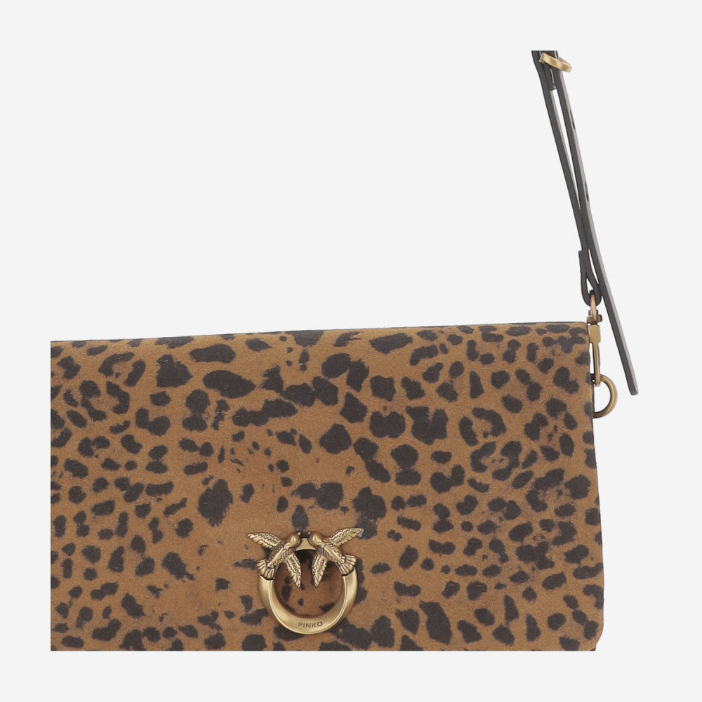 Leopard Print Logo Crossbody Bag 4
