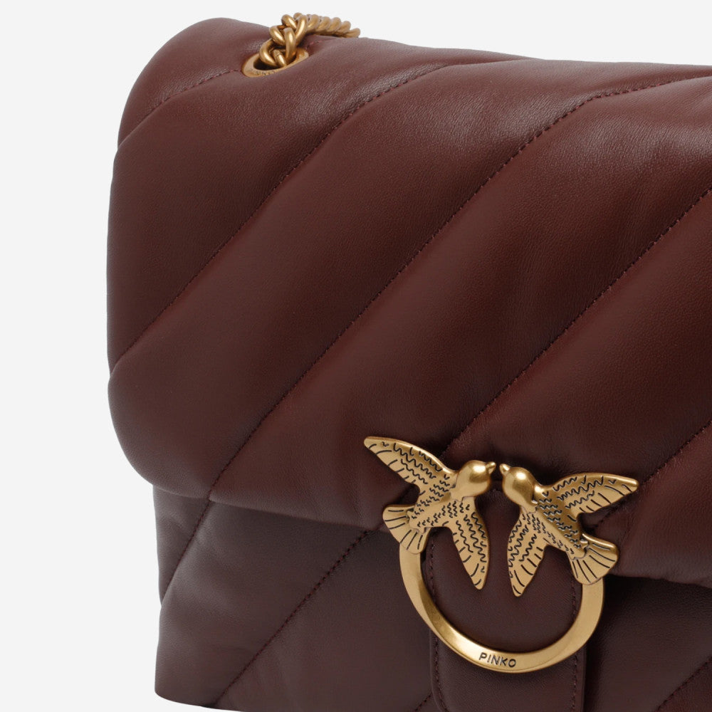 Maroon Love Puff Shoulder Bag 4