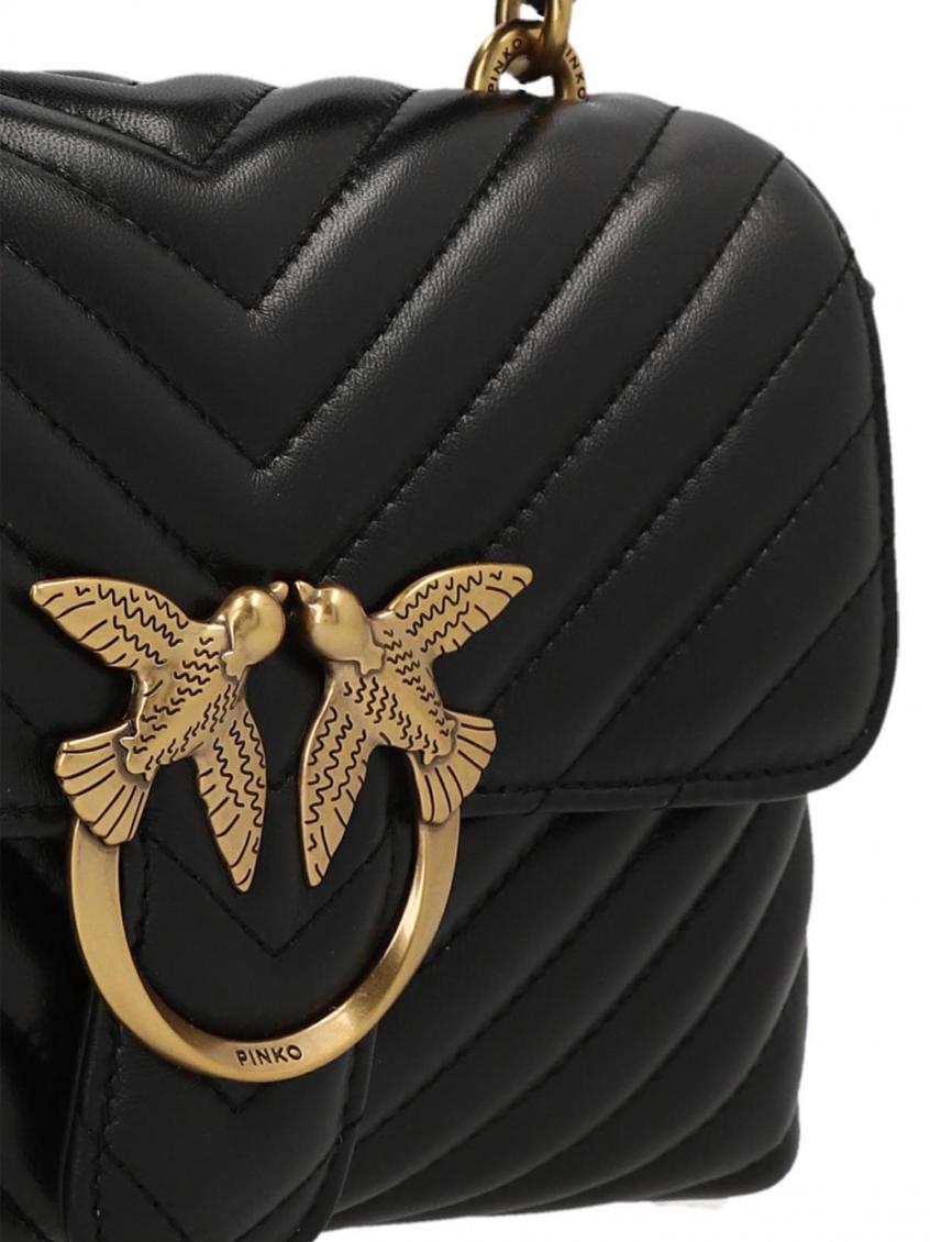 Black Love Lady Puff Mini crossbody bag 4