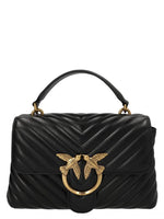 Black Big Lady Love Bag Puff Chevron handbag 1